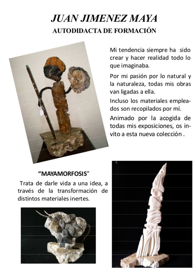 cartel-Exposicin esculturas Mayamorfosis de Juan Jimnez Maya-Sala Los Postigos-molina.jpg